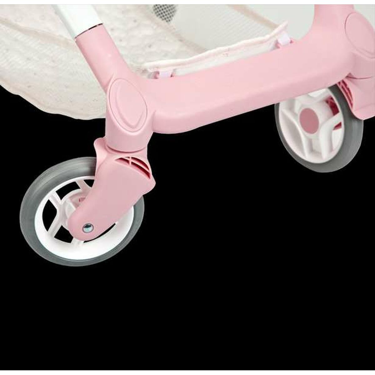 Nuken tuoli muovinen, vaaleanpunainen istuin nukeille & leikkeihin 3+‑vuotiaille