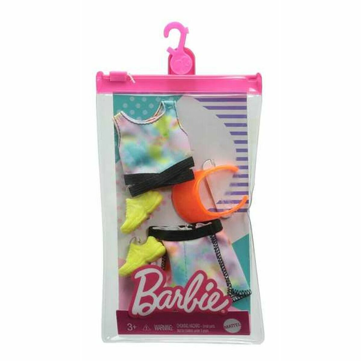 Nuken vaatteet Barbie-nukeille, 3-osainen asusetti, eri kuosit, 3+ v Mattel