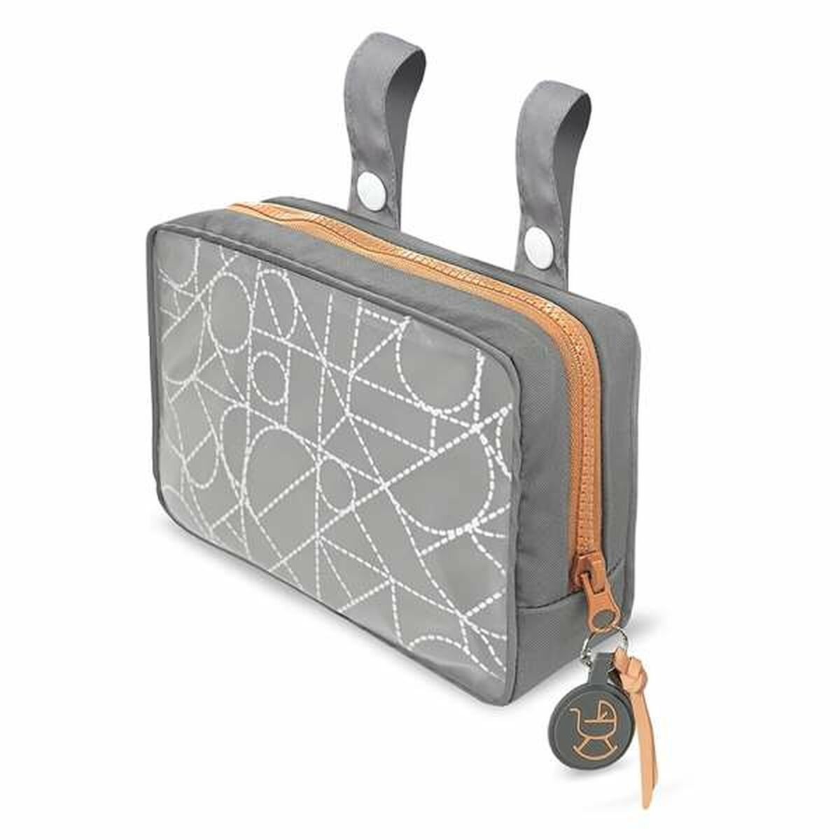 Nuken vaunut kantokopalla, harmaa & kullanväriset yksityiskohdat, 3+ v