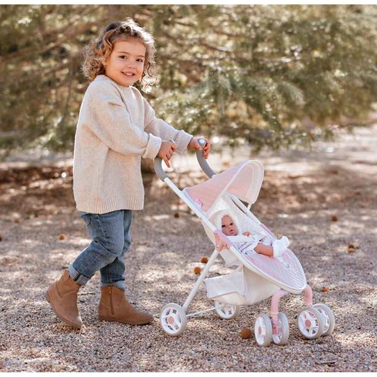 Nuken vaunut & rattaat 29 x 53 x 60 cm, nukelle ja lasten leikkeihin Arias