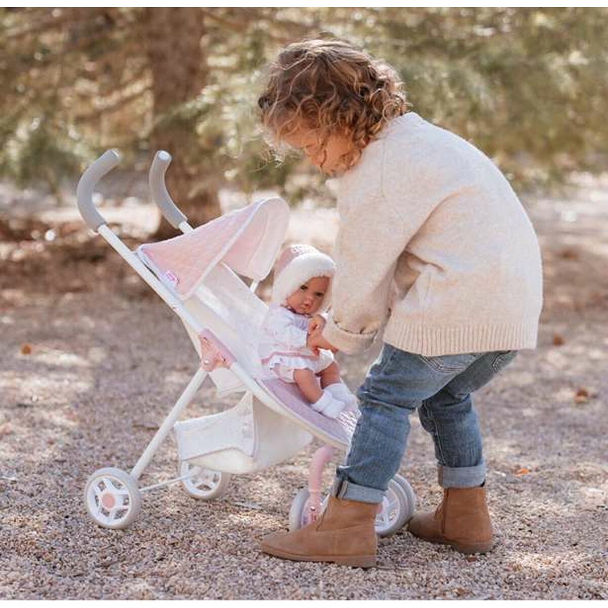 Nuken vaunut & rattaat 29 x 53 x 60 cm, nukelle ja lasten leikkeihin Arias