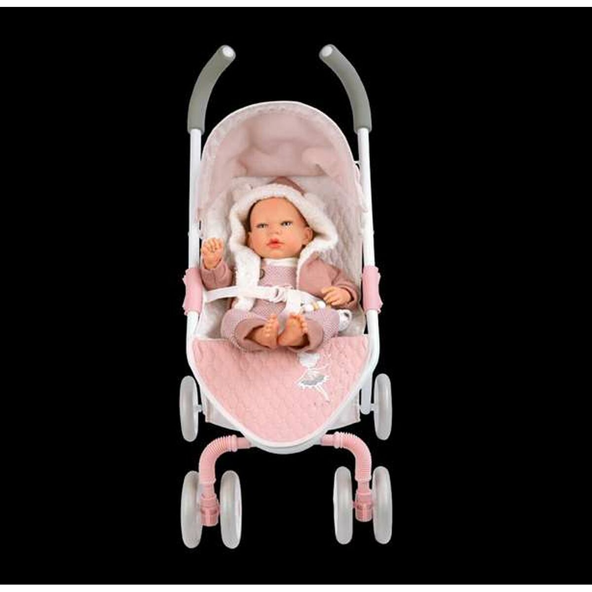 Nuken vaunut & rattaat 29 x 53 x 60 cm, nukelle ja lasten leikkeihin Arias