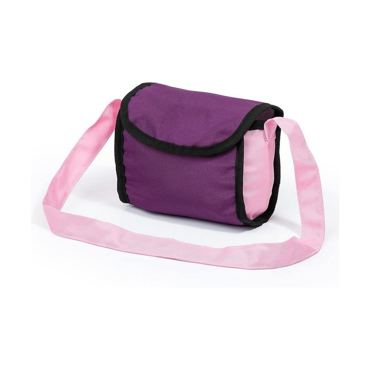 Nukenvaunut 45 cm, purppura, koottava vaunu hoitolaukulla lapsille leikkeihin