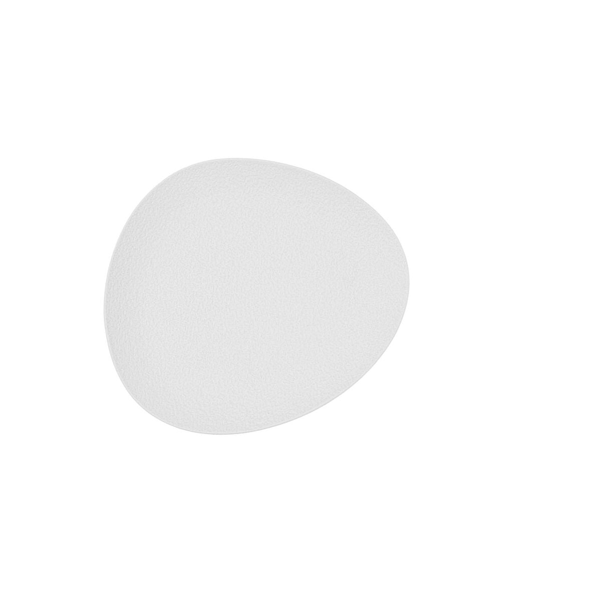 Ovaali keramiikkalautanen 22,8×20,1×2,2 cm, valkoinen 9 kpl