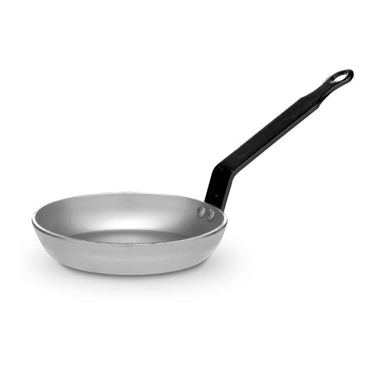 Paistinpannu Ø 12 cm kiillotettu teräs, tarttumaton, 1 L pannu sähköliedelle