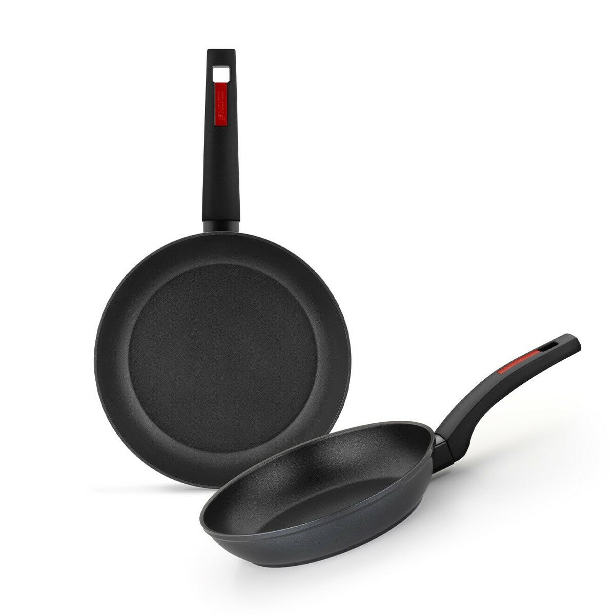 Paistinpannusetti 22 & 26 cm, non-stick alumiini, musta, astianpesukoneeseen