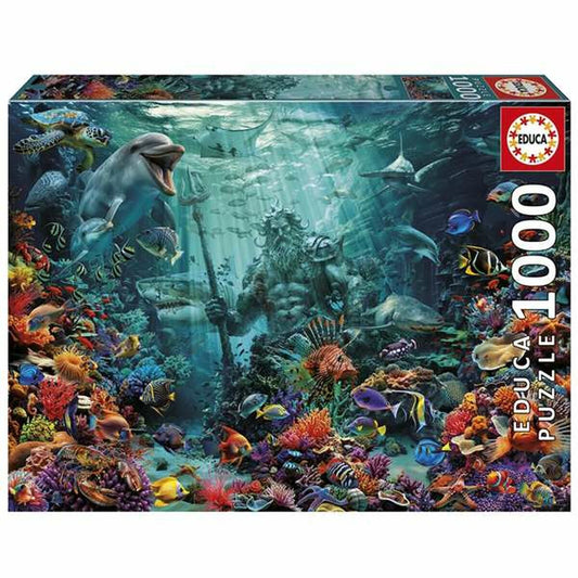 Palapeli 1000 palaa, koralliriutta & Poseidon, +14 nuorille ja aikuisille