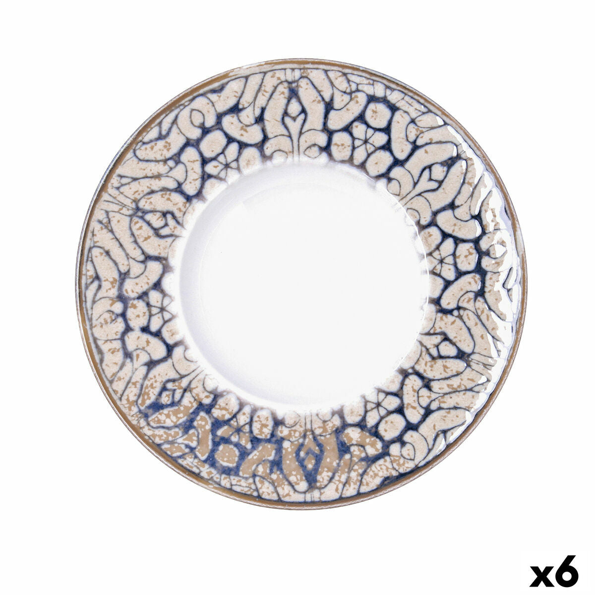 Pastalautanen 26 cm, astianpesukone- & mikroaaltokestävä, ruskea 6 kpl