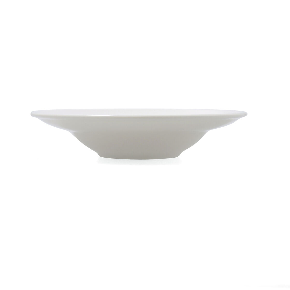 Pastalautanen 27 cm, pinottava keramiikka, valkoinen, 6 kpl, sopii arkeen