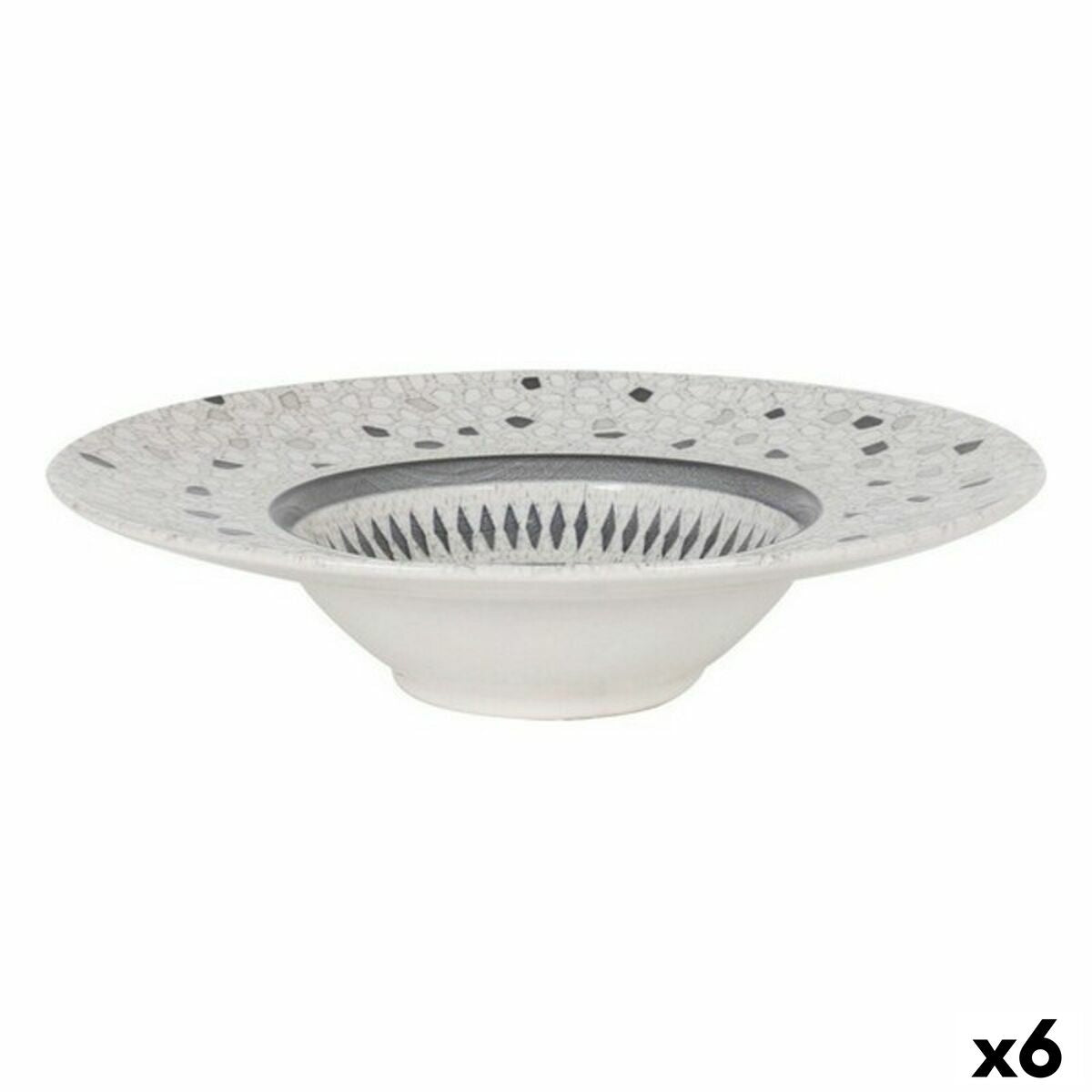 Pastalautanen & risottolautanen ø28 cm, syvä posliini 6 kpl, barokkikuvio