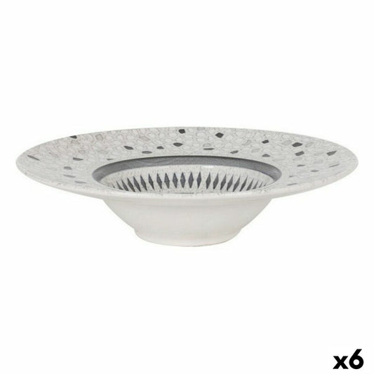 Pastalautanen & risottolautanen ø28 cm, syvä posliini 6 kpl, barokkikuvio