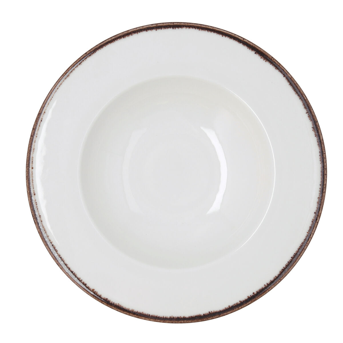 Pastalautanen Ø 30 cm, keramiikka 6 kpl valkoinen, pinoituva, mikroaaltokestävä