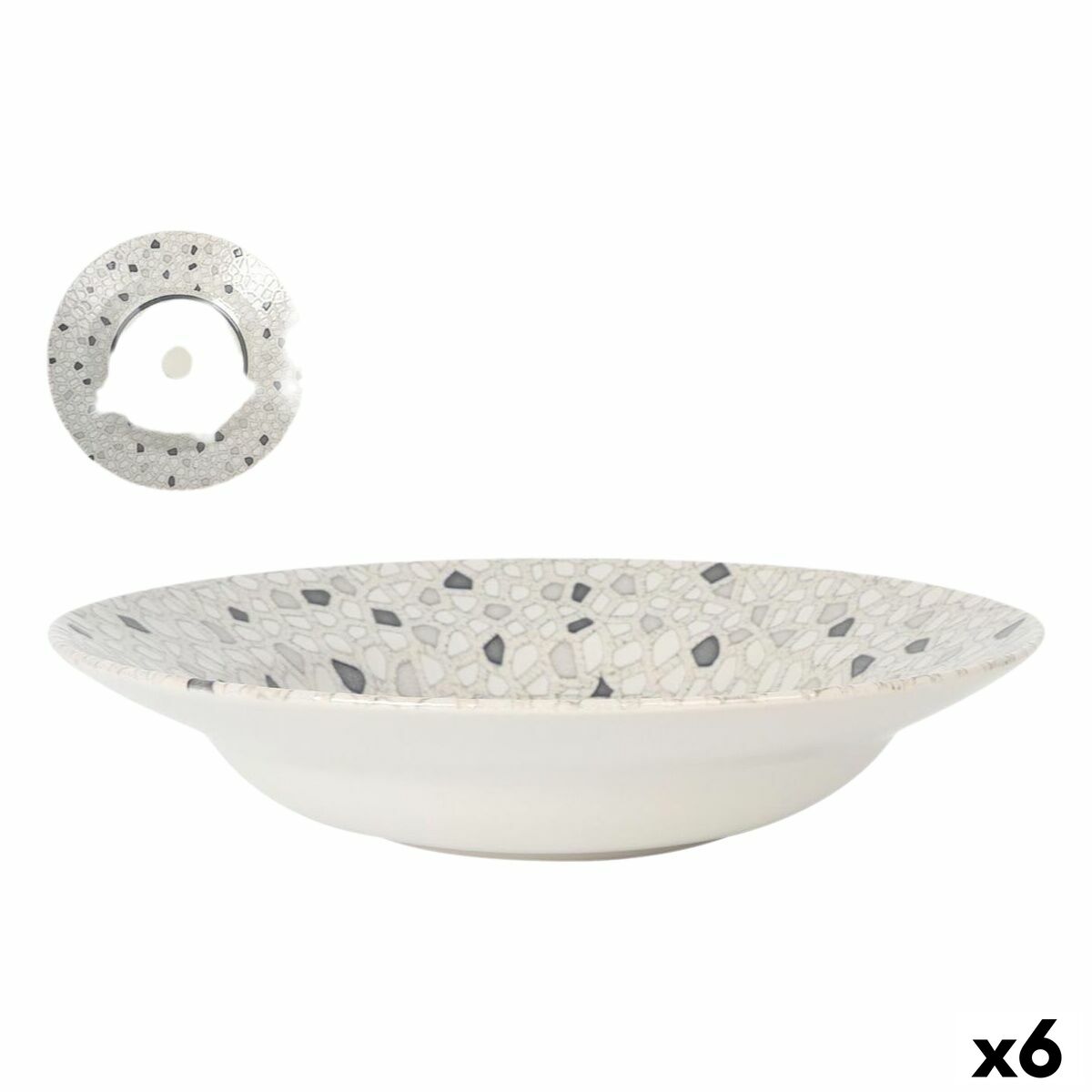 Pastalautanen Ø 29 cm, 6 kpl - barokkimainen kuviollinen setti ruokailuun