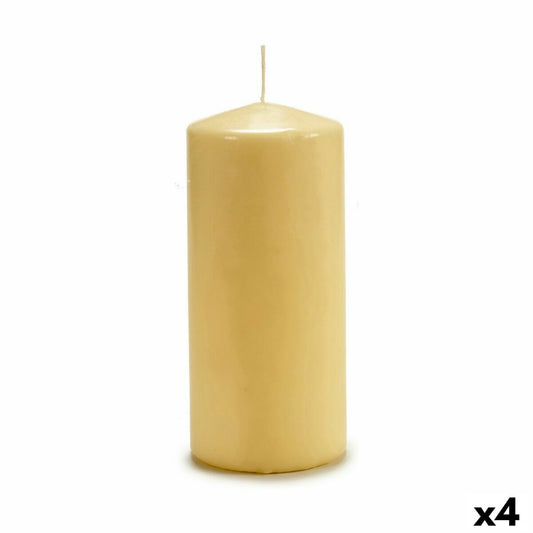 Pilarikynttilä 20 cm, kerma, 4 kpl, Ø 9 cm - pöytäkoriste juhliin & sisustukseen