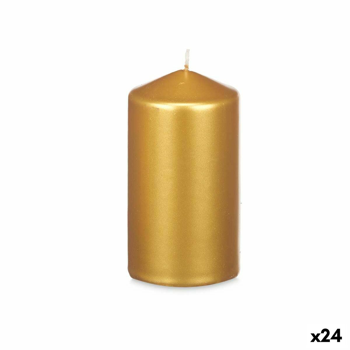 Pilarikynttilä 7 x 13 cm kulta, 24 kpl - 53 h paloaika
