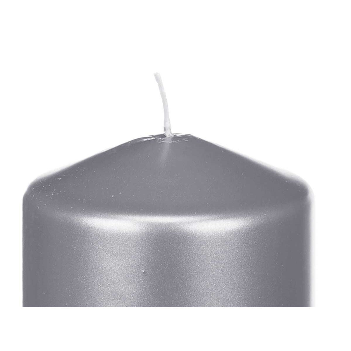 Pilarikynttilä 7 x 15,5 cm hopea, 61 h polttoaika, 12 kpl kotikäyttöön