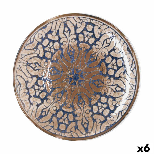 Pizzalautanen 30 cm keraaminen ruskea, 6 kpl – pinottava, mikro & konepesu