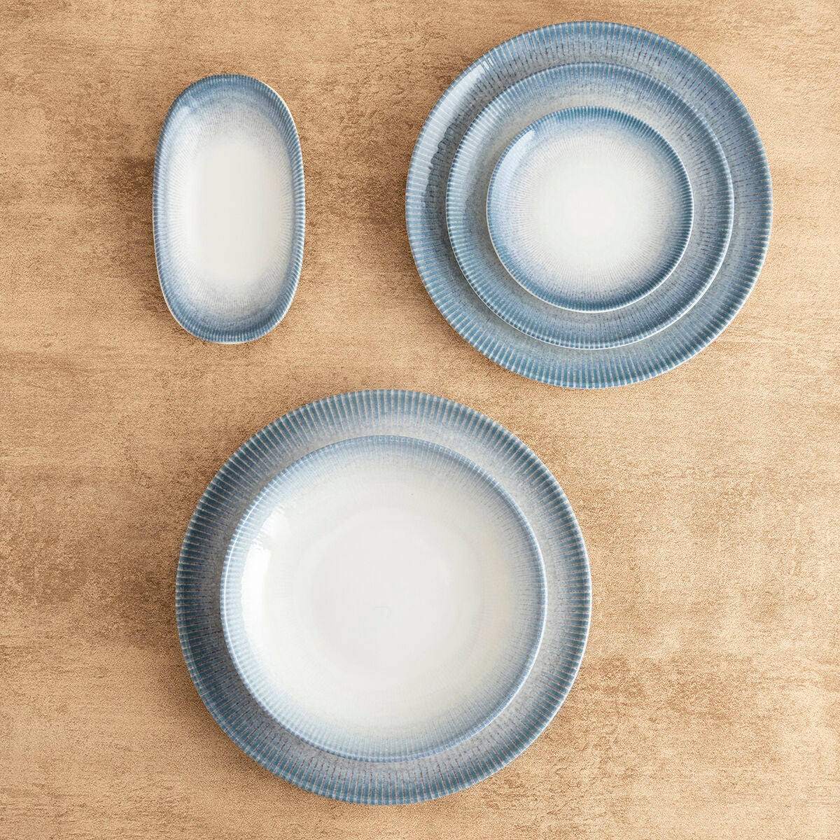 Pizzalautanen Ø30 cm, keraaminen valkoinen, pinottava – 6 kpl keittiöön