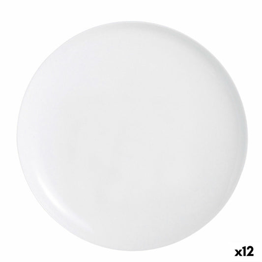 Pizzalautanen 32 cm lasinen, 12 osaa - valkoinen, ravintola- & kotikäyttöön