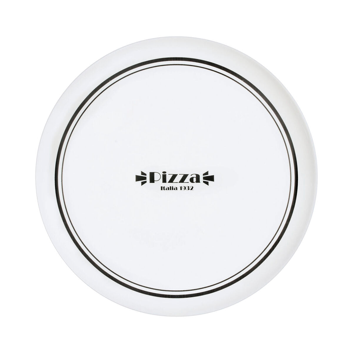 Pizzalautanen 32 cm, lasi 12 kpl - bistro-tyyli valkoinen & musta, ravintolaan