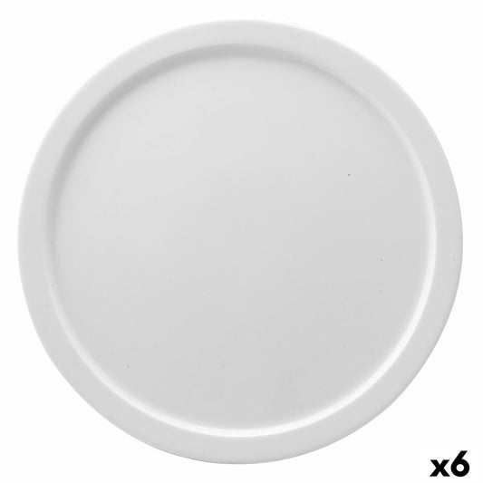 Pizzalautanen Ø 32 cm keramiikka valkoinen, uuninkestävä, astianpesukone 6 kpl