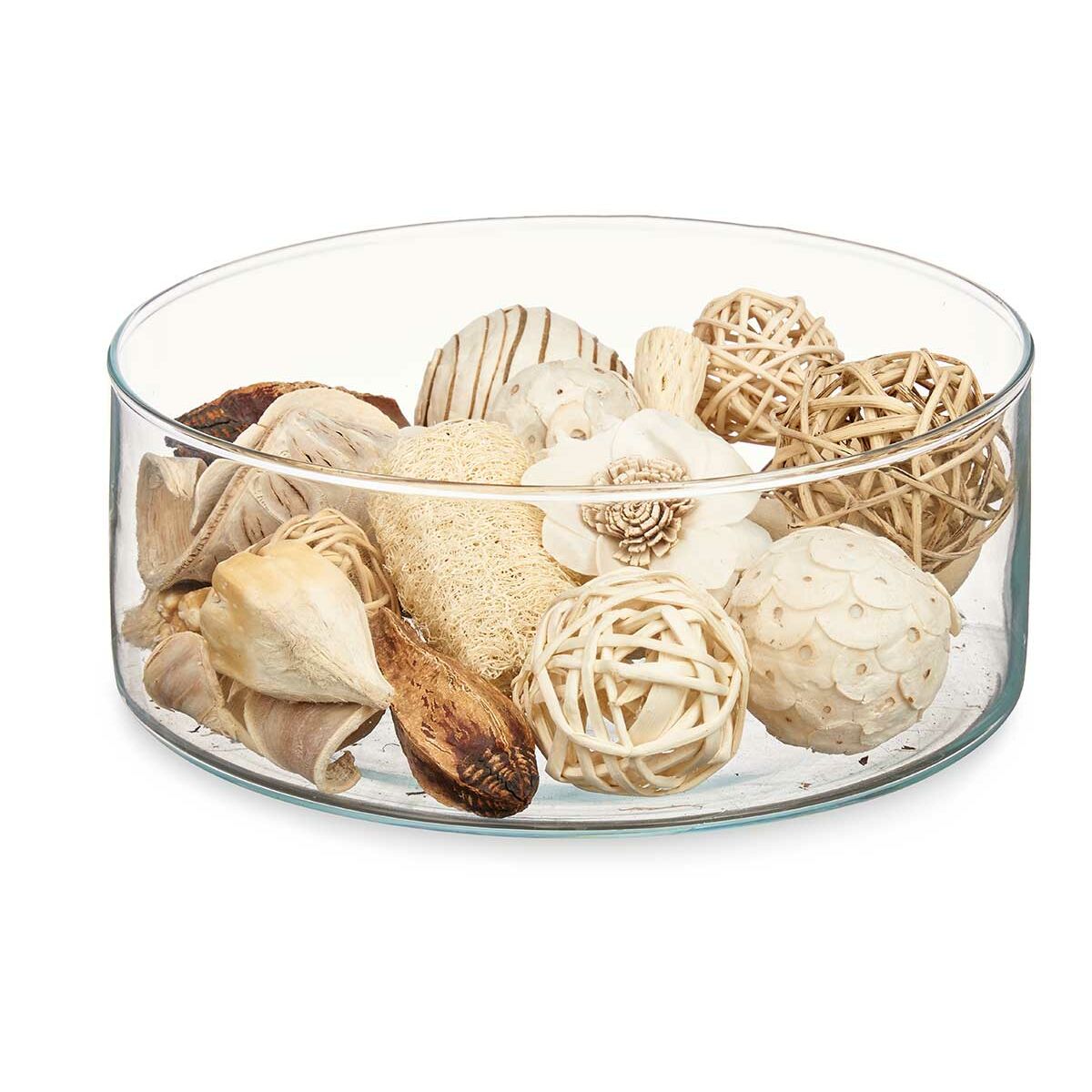 Potpourri koriste, valkoinen & ruskea, 16 x 21 x 7 cm, lahjapakkaus 12 kpl