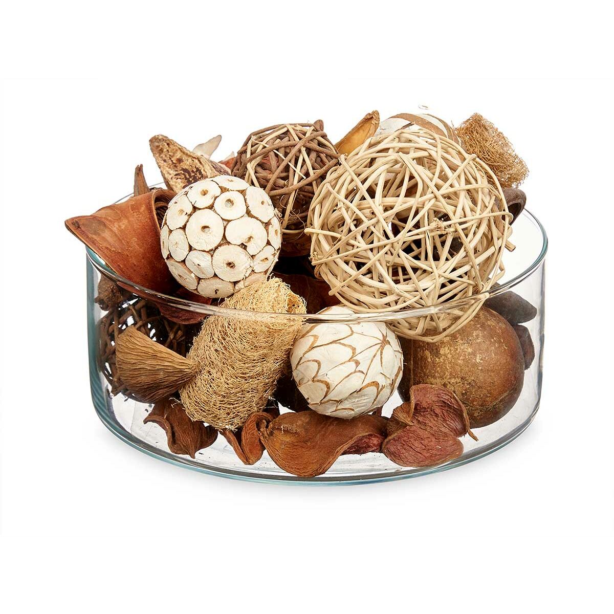 Potpourri koriste, valkoinen ruskea punainen 14 x 30,5 x 14 cm, pakkaus 6 kpl