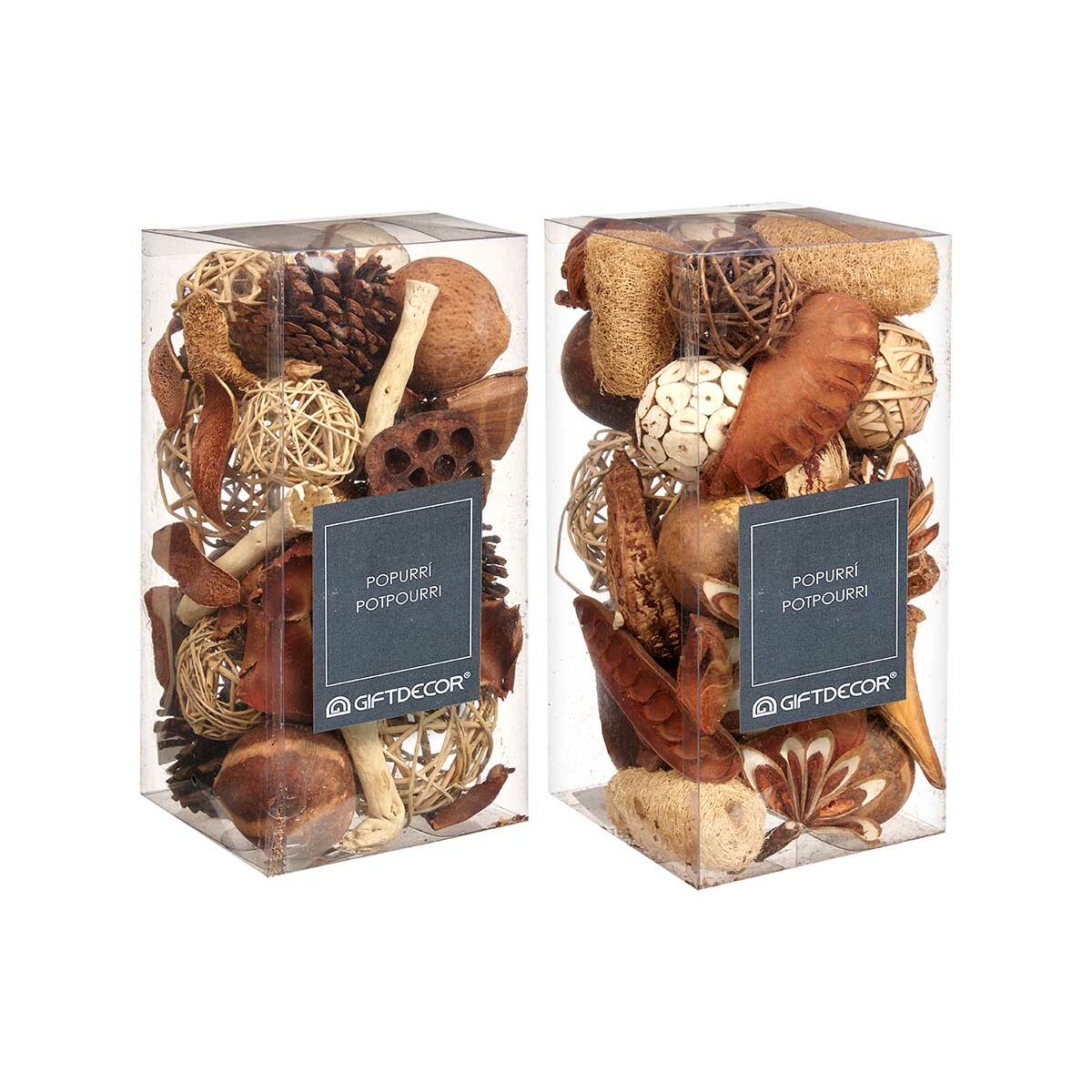 Potpourri koriste, valkoinen ruskea punainen 14 x 30,5 x 14 cm, pakkaus 6 kpl