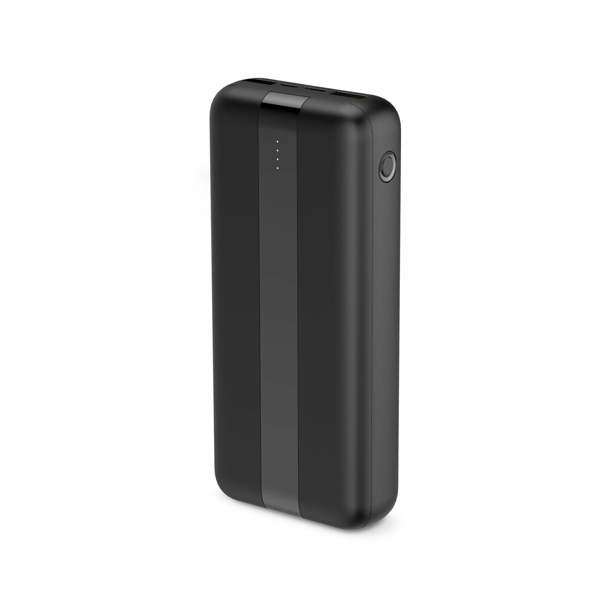 Powerbank 20000 mAh, nopea lataus, EU-pistoke & 3-porttinen, matkalle, musta