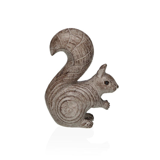 Koristehahmo orava, resiinistä, ruskea - pöytäkoriste pöydälle 6 x 14 x 11 cm