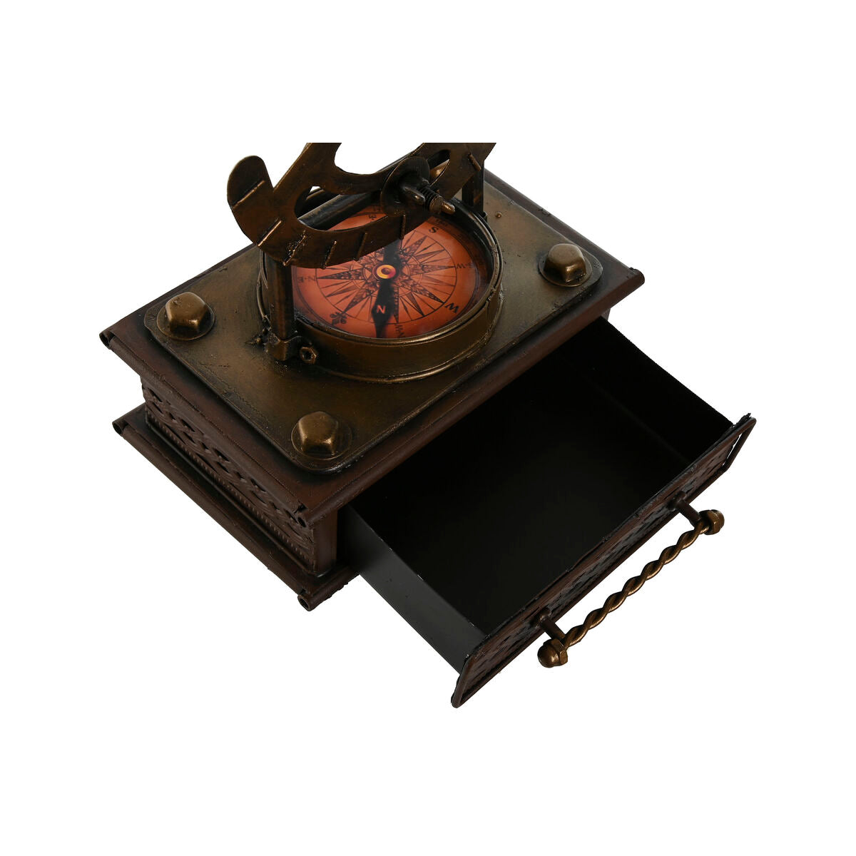 Pöytäkoriste teleskooppi vintage, ruskea pronssi 21,5 x 11 x 22,5 cm pöydälle