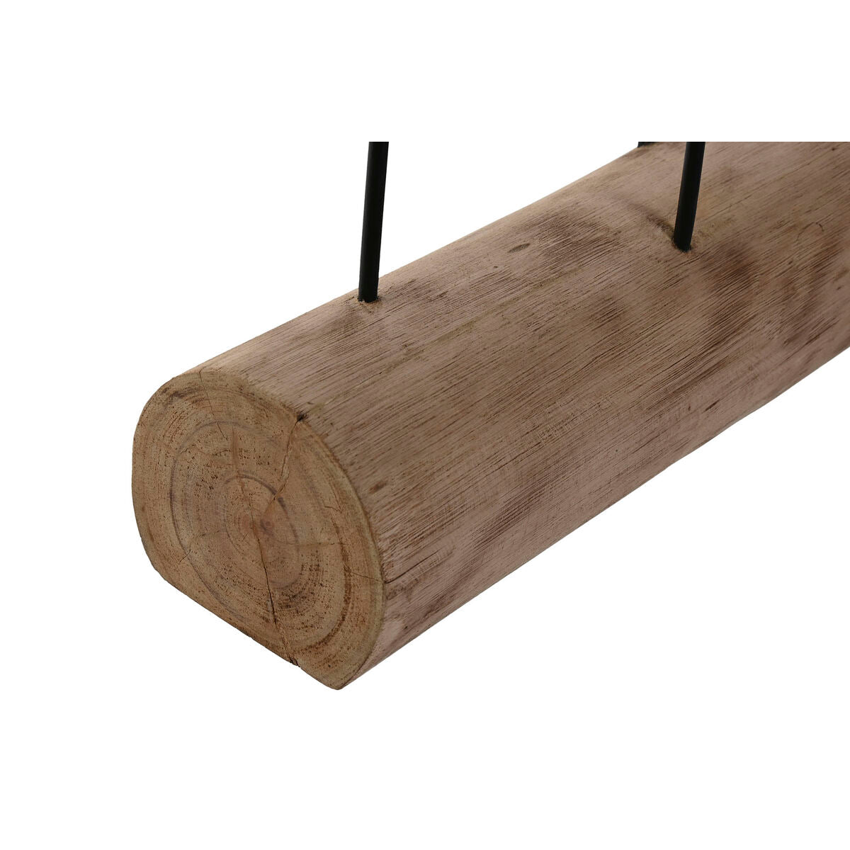 Puinen koristehahmo, kalat mango-puu & metalli, sisustukseen, 61,5×10×53,5 cm