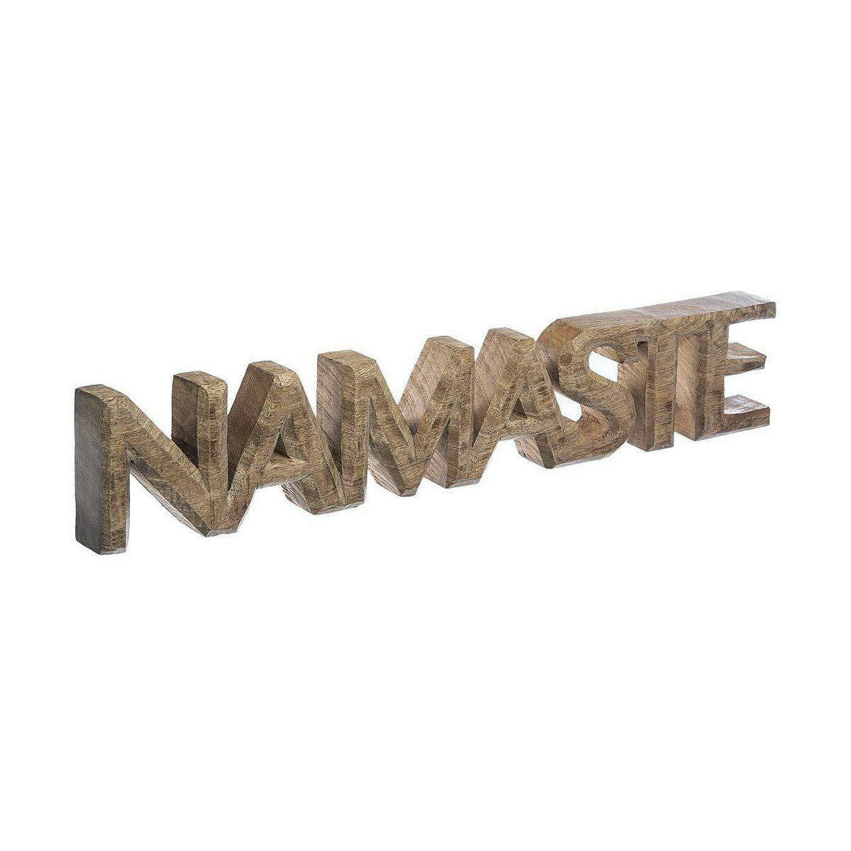Namaste koriste mangopuusta, 54 x 3,5 x 10 cm, rustiikkinen hyllykoriste