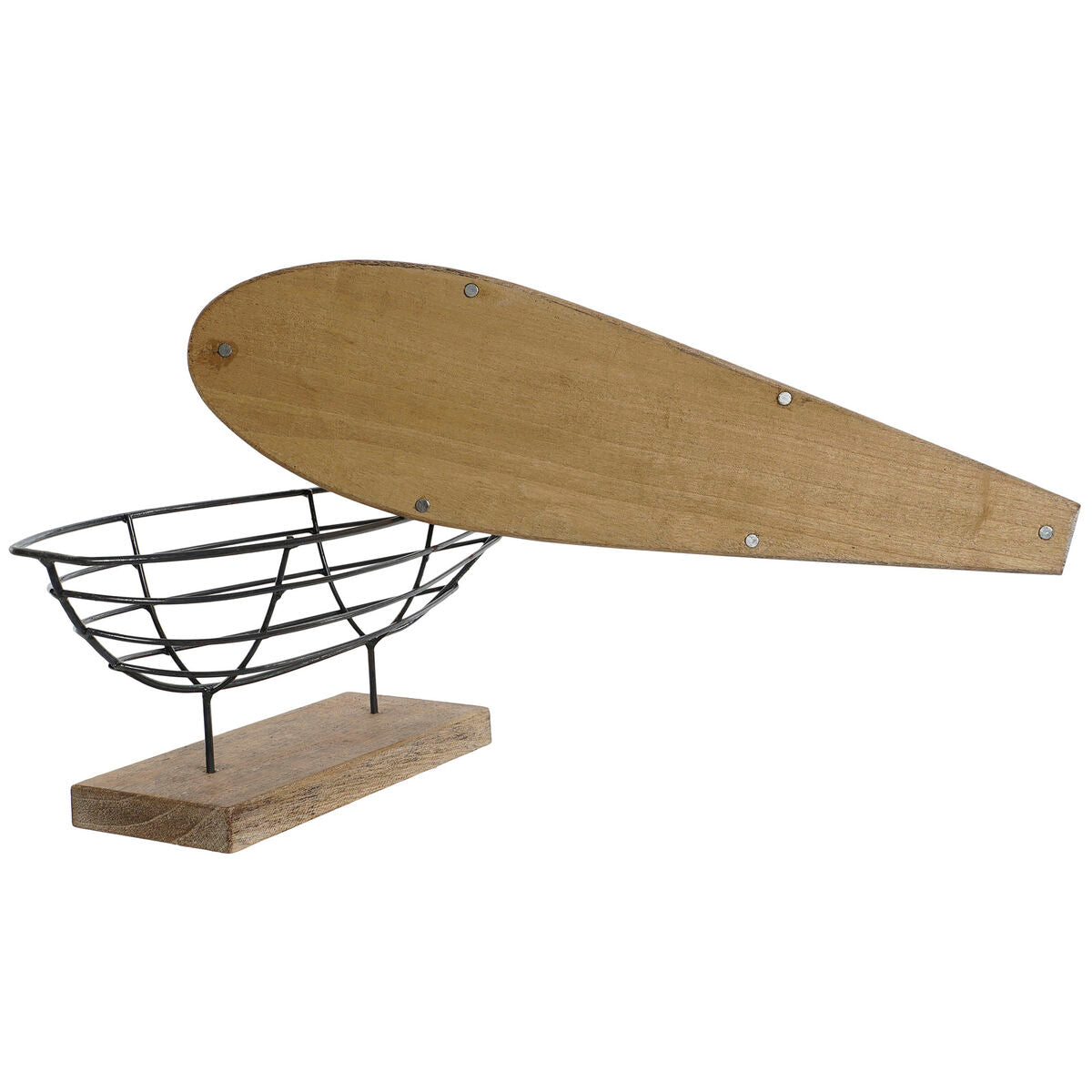 Purjevene kynttilänjalka, valkoinen vanhahtava viimeistely 54 x 15 x 61,5 cm