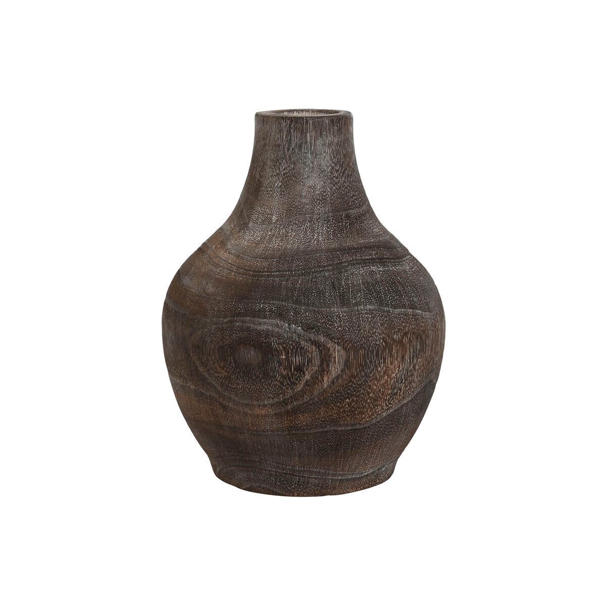 Puumaljakko tummanharmaa paolownia, siirtomaatyylinen vanhahtava 16×16×24 cm