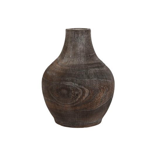 Puumaljakko tummanharmaa paolownia, siirtomaatyylinen vanhahtava 16×16×24 cm