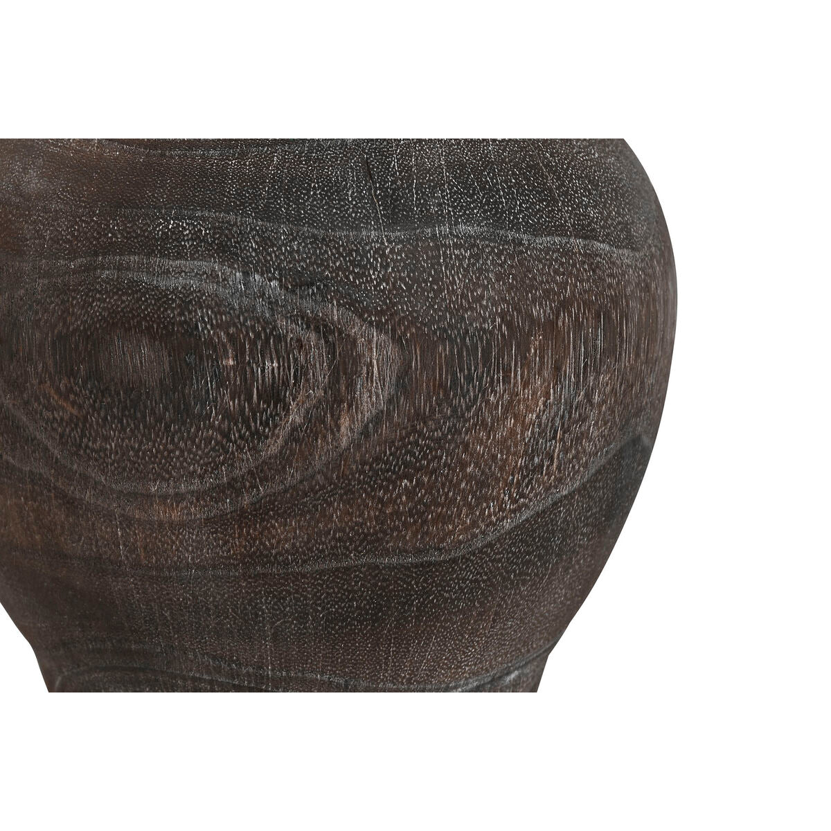 Puumaljakko tummanharmaa paolownia, siirtomaatyylinen vanhahtava 16×16×24 cm