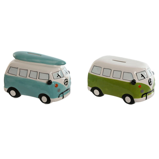 Rahalipas pakettiauto dolomiitti 2 kpl 16 x 10 x 11 cm, sekavärit, sininen & vihreä
