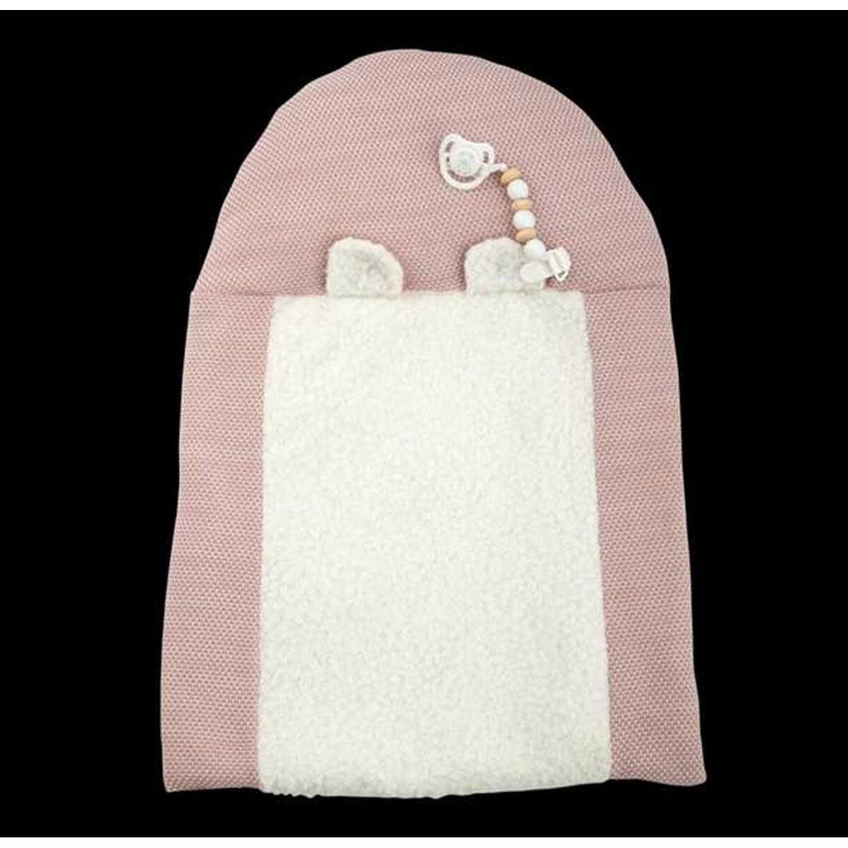 Reborn-nukke 40 cm, realistinen vauvanukke vaaleanpunaisessa puvussa ja viltti