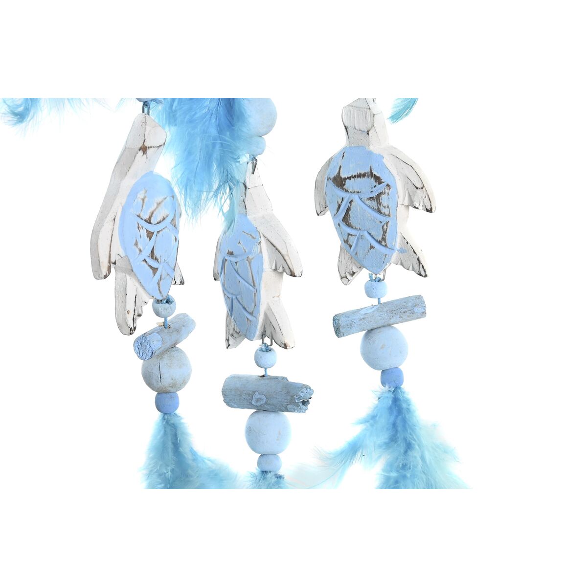 Riippuva koriste sulilla & sinivalkoisella silmällä, Välimerellinen 45 cm, 2 kpl