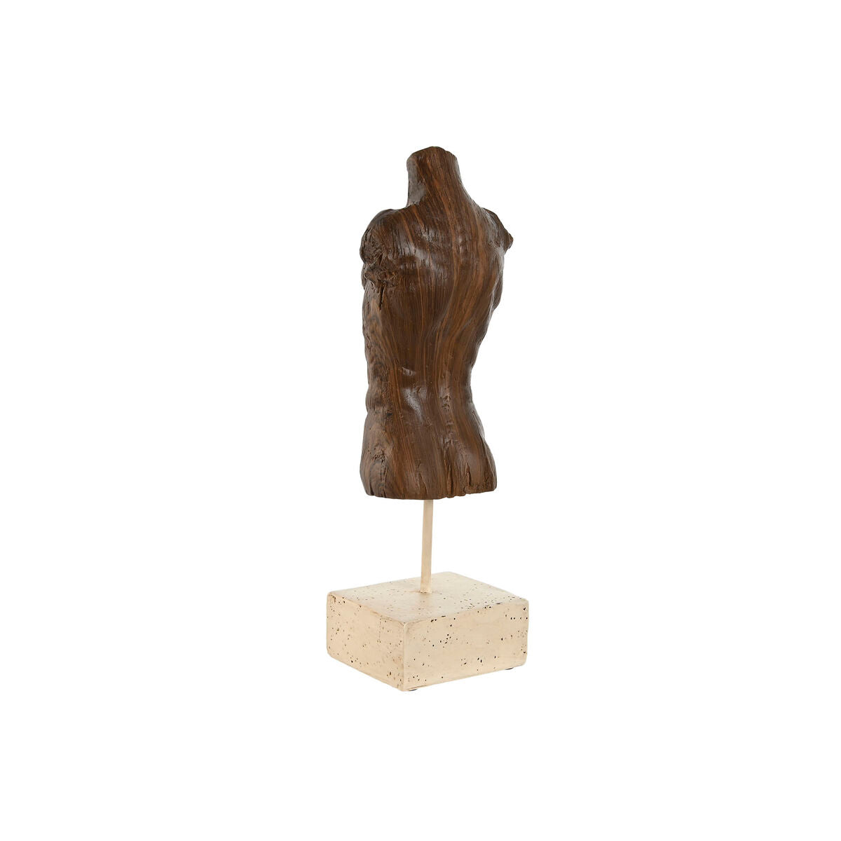Rintapatsas, resiininen torso 2 kpl - valkoinen & vaaleanruskea 9,5×8×31 cm