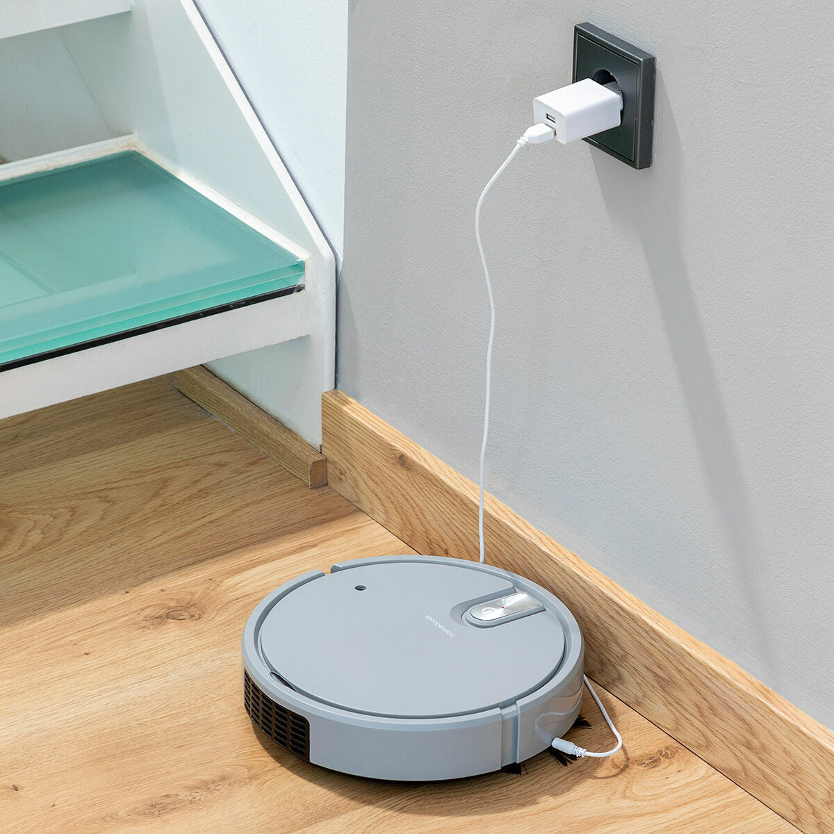 Robotti-imuri ladattava 5-in-1, UV-desinfiointi & kostutin, 220 ml, Ø25×7 cm