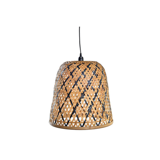 Rottinki riippuvalaisin musta-ruskea, E27 50W, ruokailutilaan - 41×41×39 cm