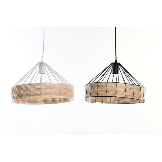 Rottinkiriippuvalaisin 35 x 35 x 22 cm musta metalli, E27 50 W, 2 kpl