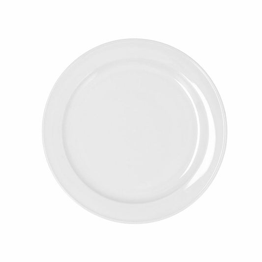 Ruokalautanen 24 cm, keramiikka astianpesukoneeseen, 6 kpl valkoinen pinottava