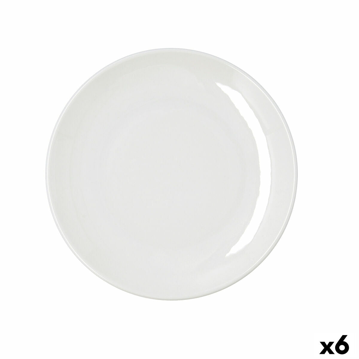 Ruokalautanen Ø 25 cm, keraaminen, astianpesukone- & mikroaaltokestävä, 6 kpl