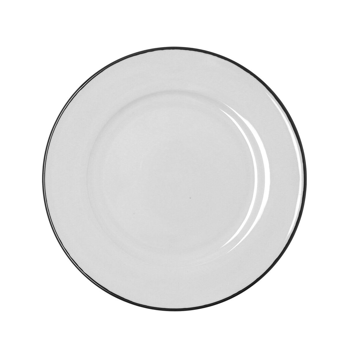 Ruokalautanen 25 cm keramiikka, valkoinen pinottava, 24 kpl ravintolaan