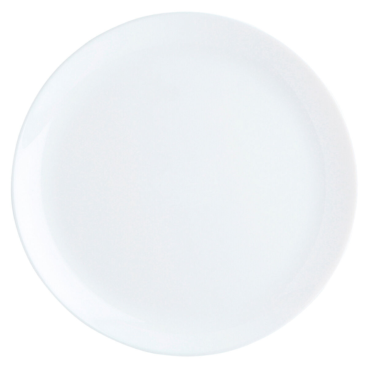 Ruokalautanen 27 cm lasi, valkoinen 24 kpl - astiasetti ruokailuun, astianpesukone