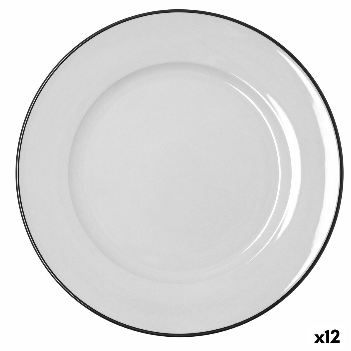 Ruokalautanen 30 cm, astianpesukone- & mikroaaltovarma, valkoinen, 12 kpl
