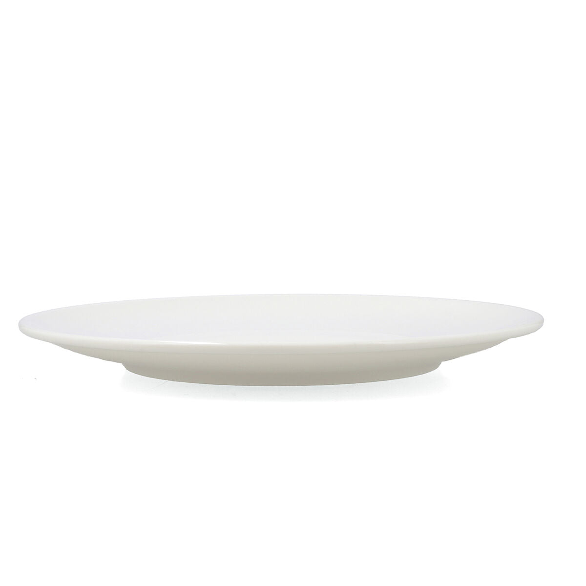 Ruokalautaset Ø 30 cm, 6 kpl - valkoinen keramiikka, mikroaaltokestävä